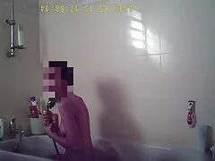 Adolescente tonda vecchie fanno pompini che tira e digrigna l'albero duro in POV